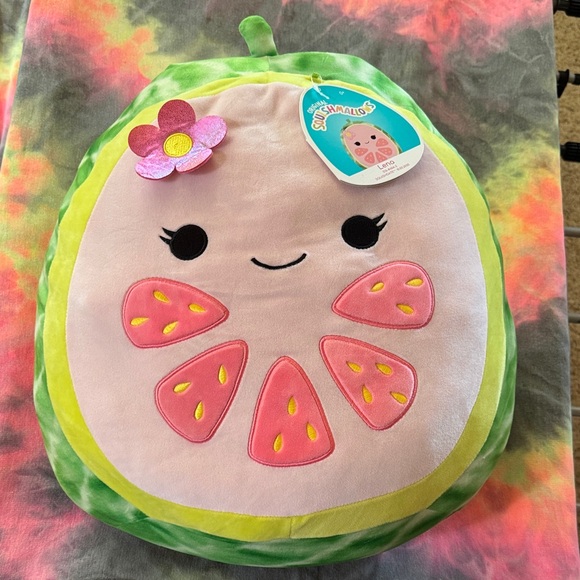 Squishmallows Lena Watermelon Plush with Pink and Green - Picture 1 of 5